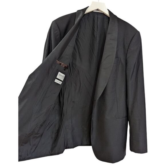 ARMANI COLLEZIONI Sartorial Men's Slim 38R Tuxedo Blazer Wool & Silk in Black - Picture 3 of 6